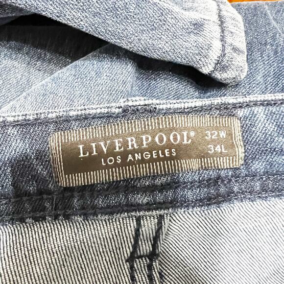 Liverpool Los Angelos Mens Blue Jeans Size 32 x 34 - Picture 3 of 4